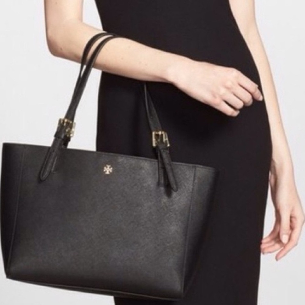 Tory Burch Black Leather Tote